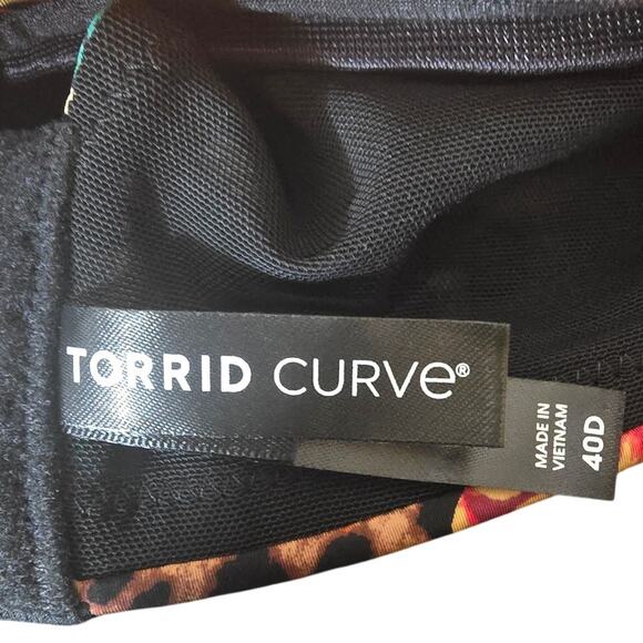 Torrid Wire Free Push-Up Animalistic Floral Women's Bra 40D NWT - Picture 5 of 6